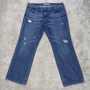 OLD NAVY Destructed Straight Jeans